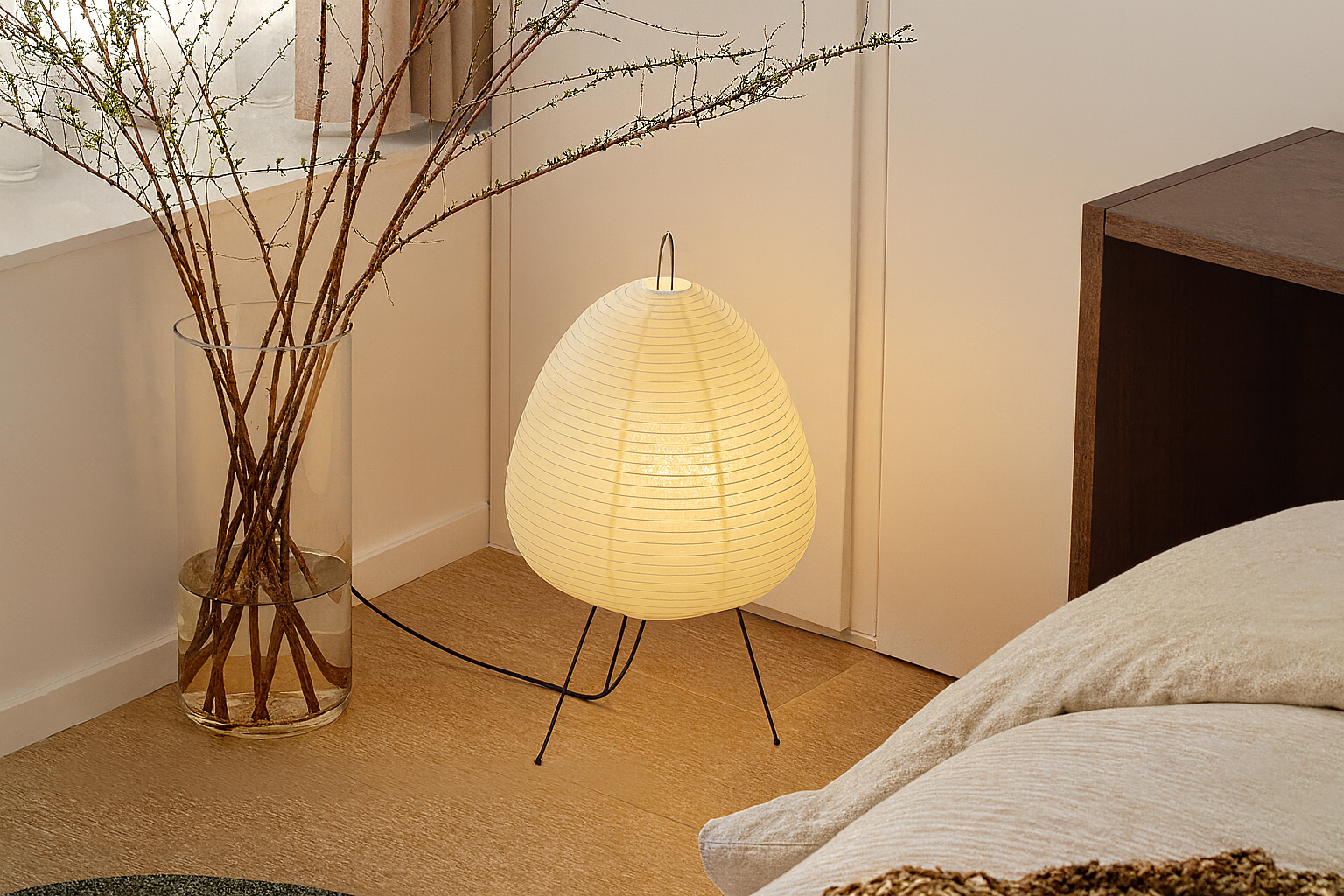 Kyoto Glow Washi Lantern Lamp