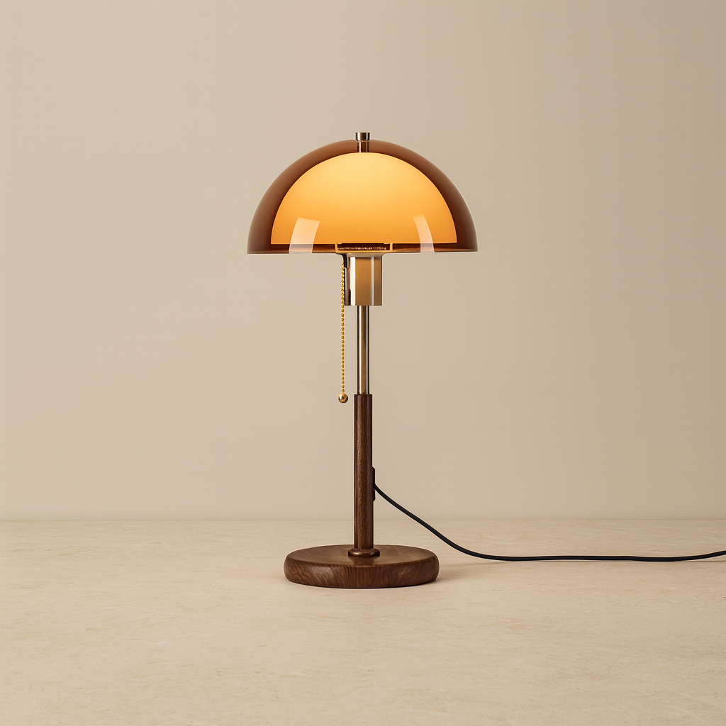 Radiant Retro Mushroom Table Lamp