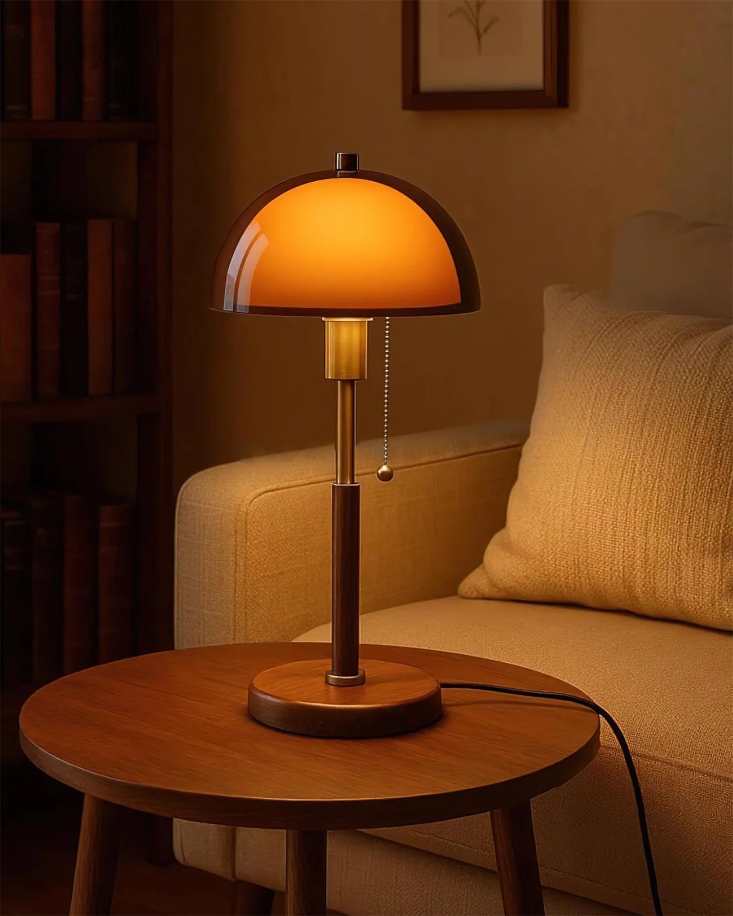 Radiant Retro Mushroom Table Lamp
